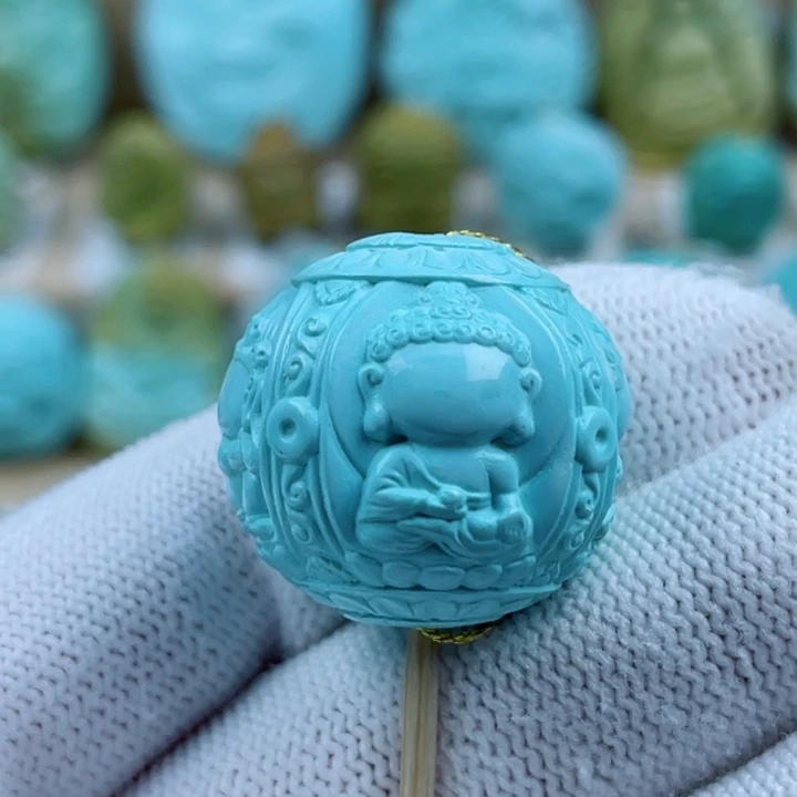 绿松石未镶嵌珠宝奇石25mm