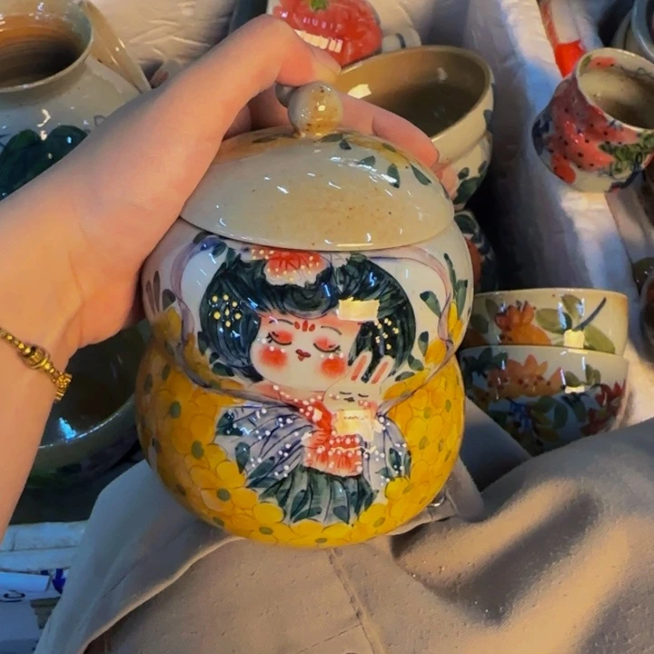 瓷片景德镇陶瓷手工手绘