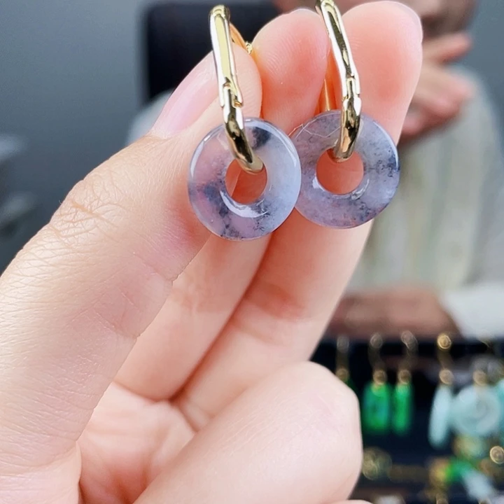 翡翠耳饰未镶嵌饰品