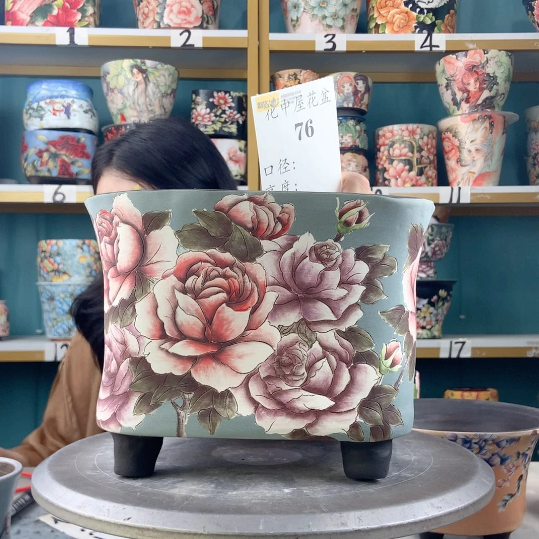 小***@景德镇手工花盆76