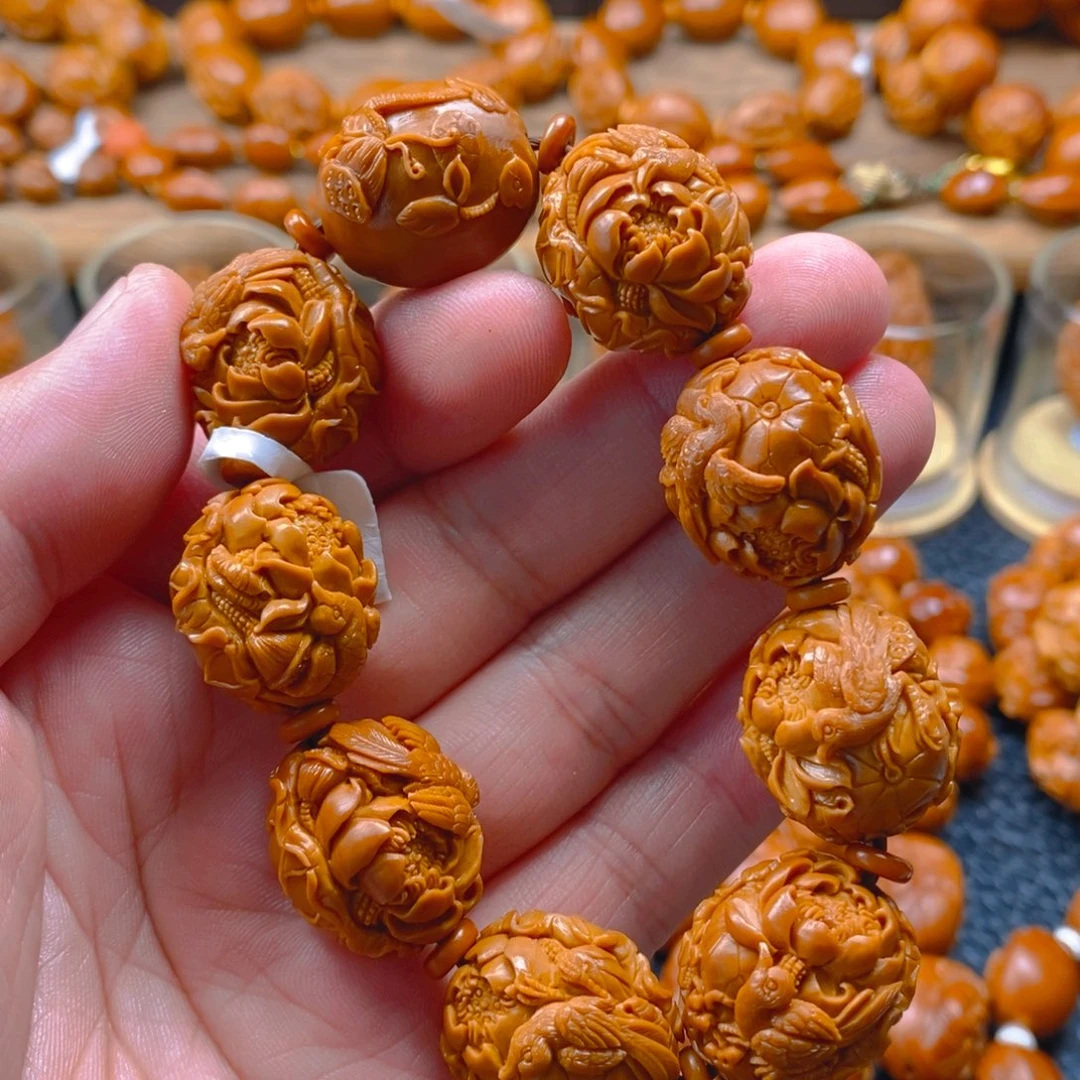 手串/手链橄榄核曹华老师2.05荷花～好运连连