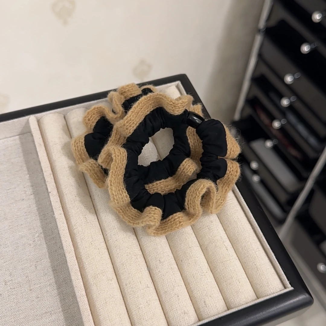 日韩女田园风原创设计发圈发绳高弹力可爱皮筋简约