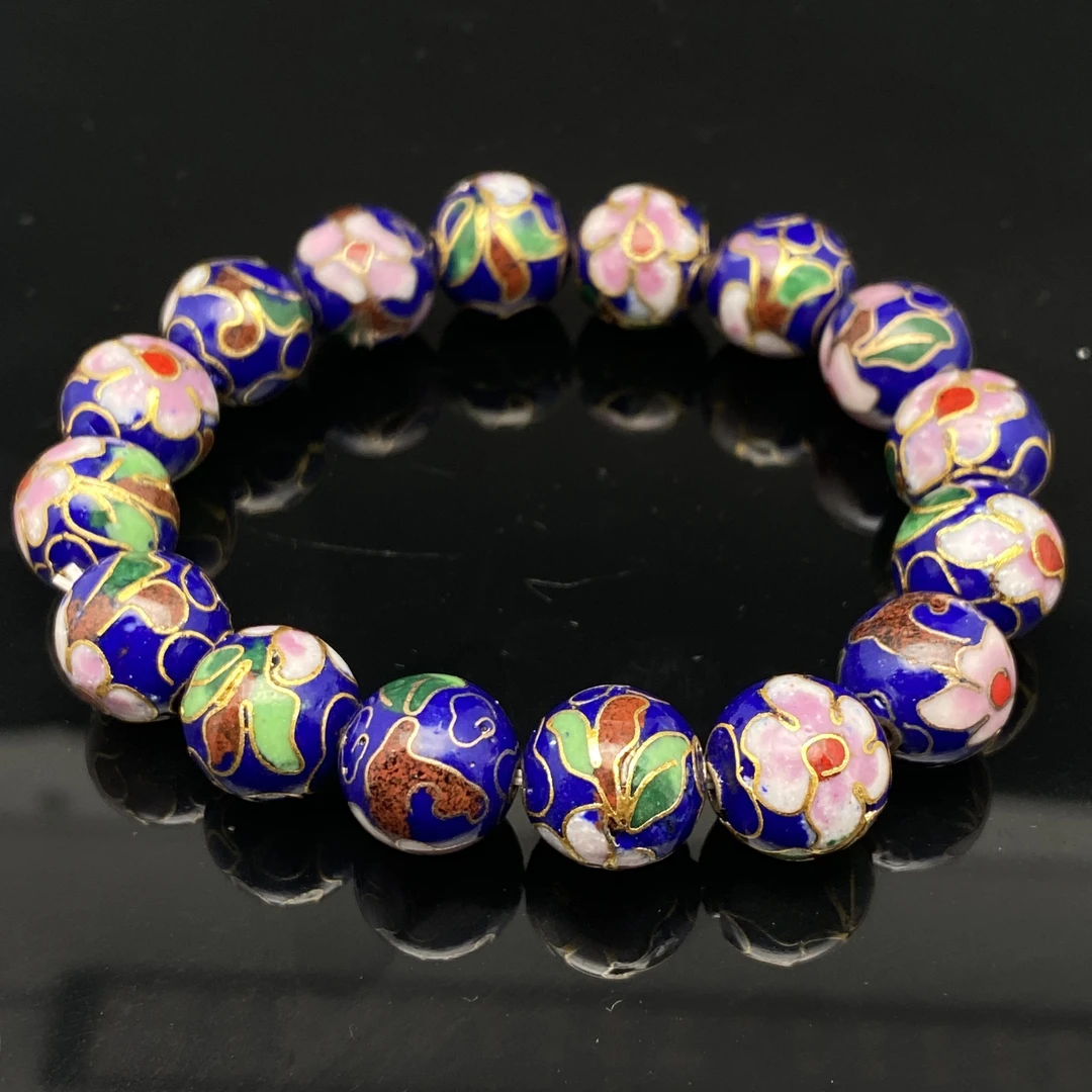 B0705GMD736（多样性发货）景泰蓝圆珠手串-大蓝