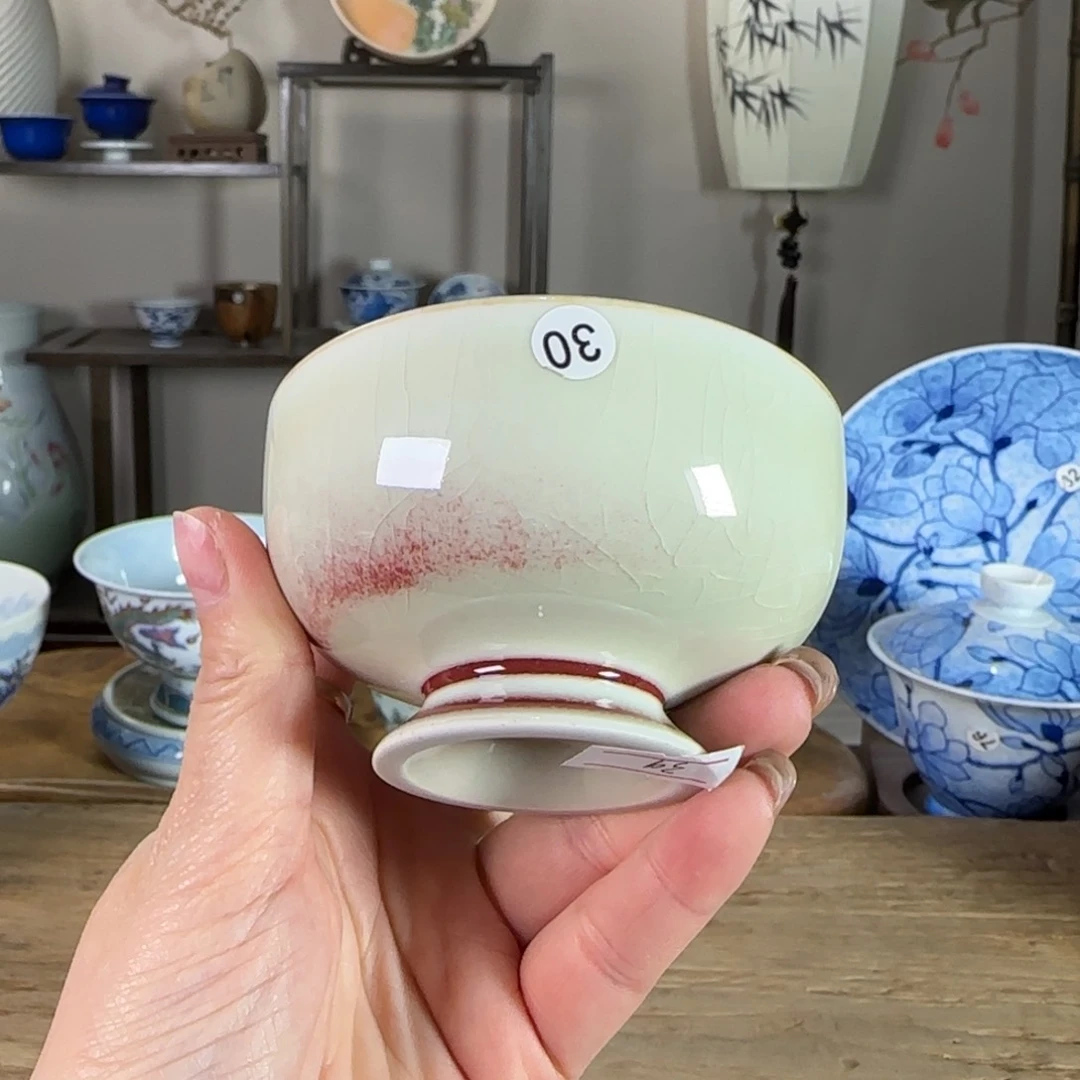 杯景德镇陶瓷柴烧多人