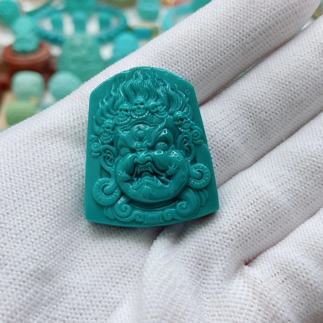 绿松石未镶嵌黑天