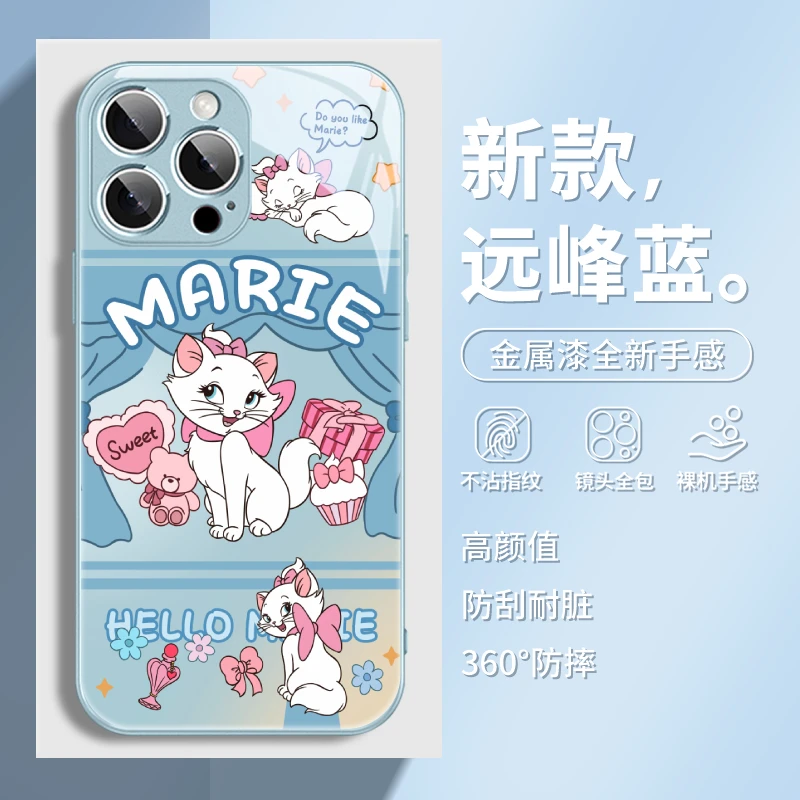 可爱玛丽猫适用于苹果17/华为/小米/vivo/OPPO网红少女心手机壳