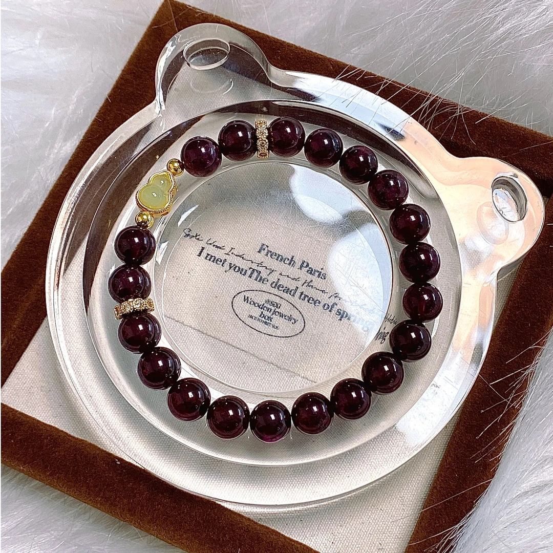 【一星山】石榴石手串单圈