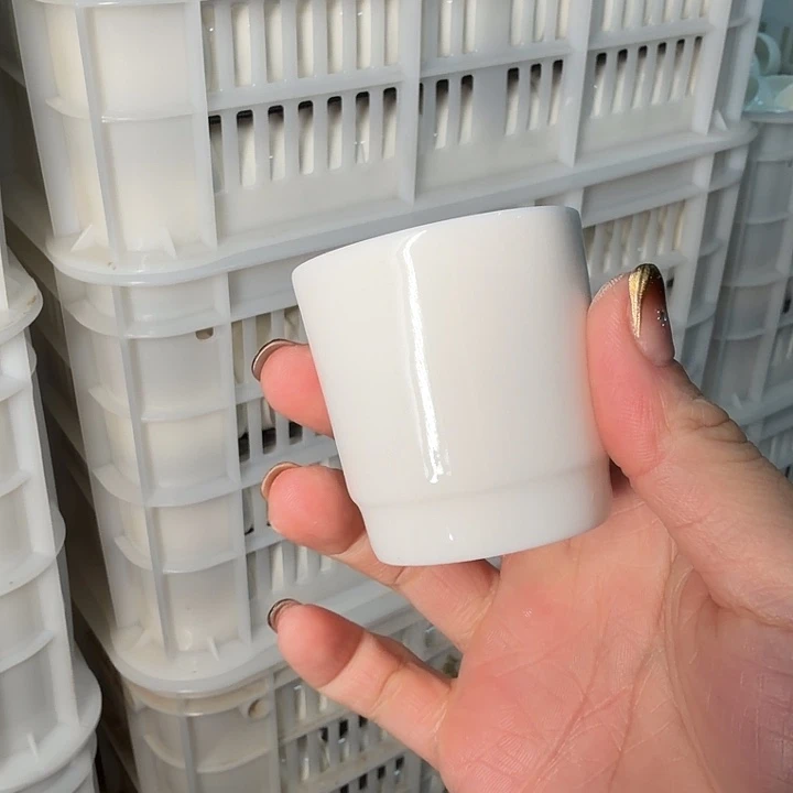 高端羊脂玉茶杯六个一组