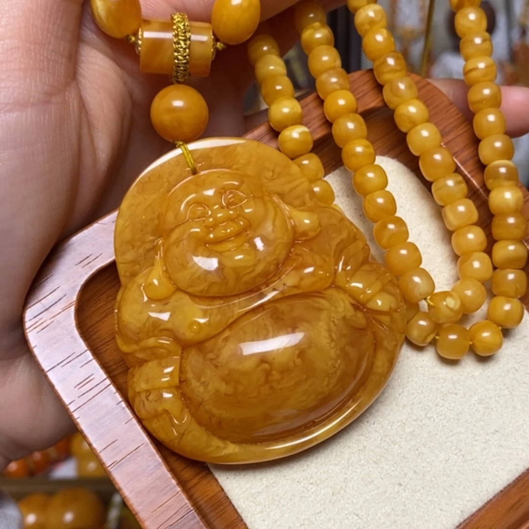 【闪购商品】蜜蜡颈饰未镶嵌项链