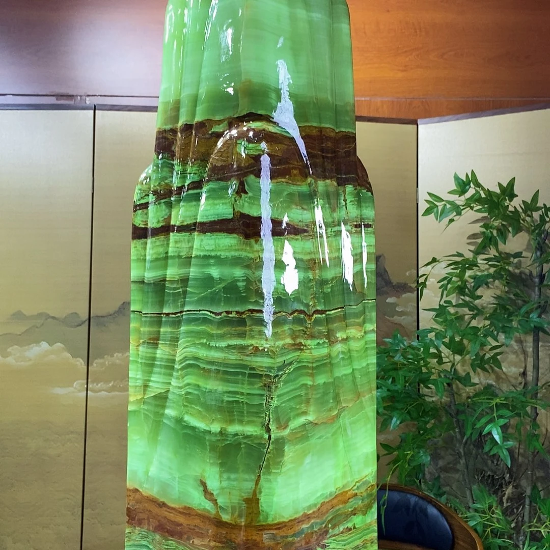 石材山水画作品摆件