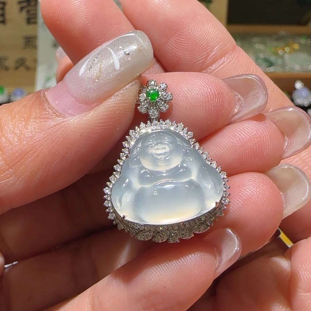 【闪购商品】翡翠颈饰18K金镶嵌缅甸