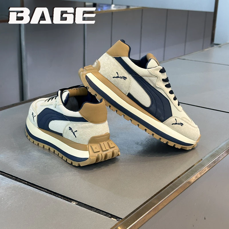 八哥莆田男鞋冬季2025新款厚底休闲透气华夫阿甘鞋增高防滑老爹鞋