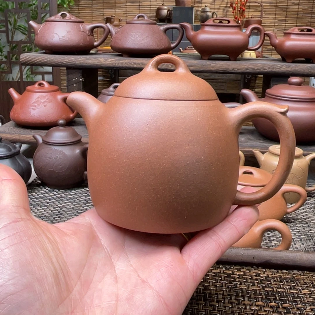 紫砂茶壶宜兴原矿紫砂手工制220全