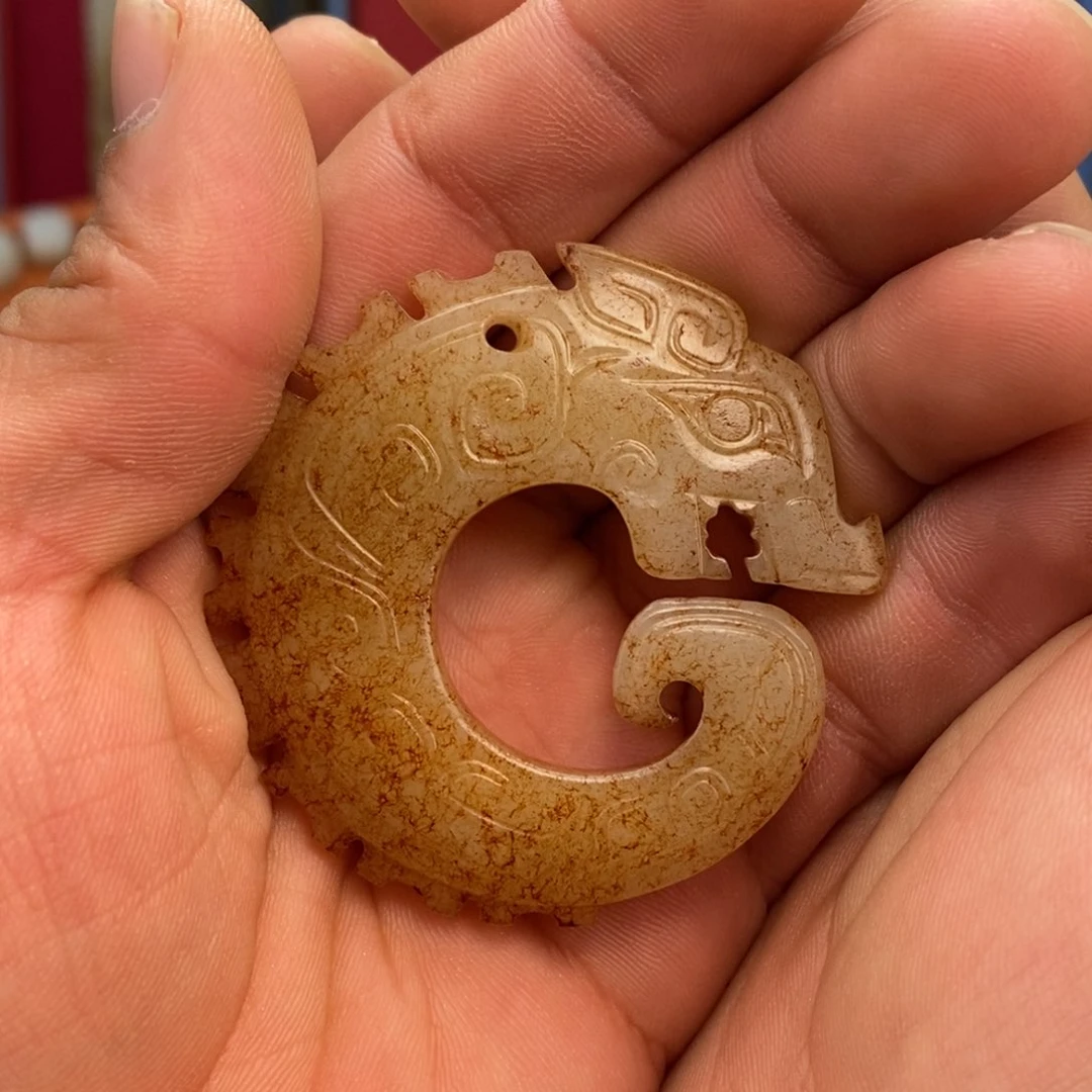 和田玉佩饰未镶嵌雨**虹