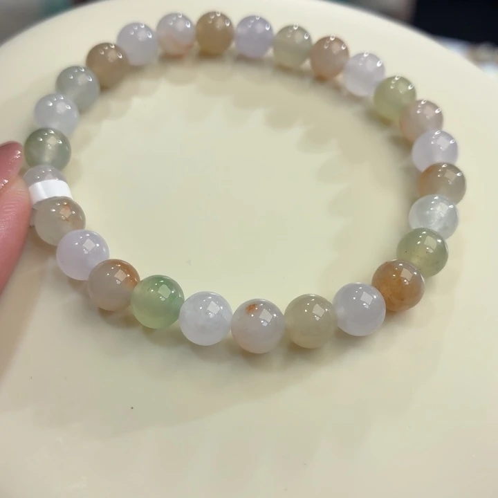 翡翠未镶嵌手链冰胶春夏秋冬卡7.1