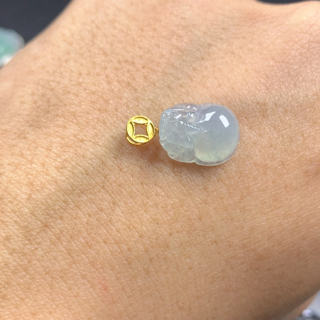 【闪购商品】翡翠颈饰18K金镶嵌翡翠