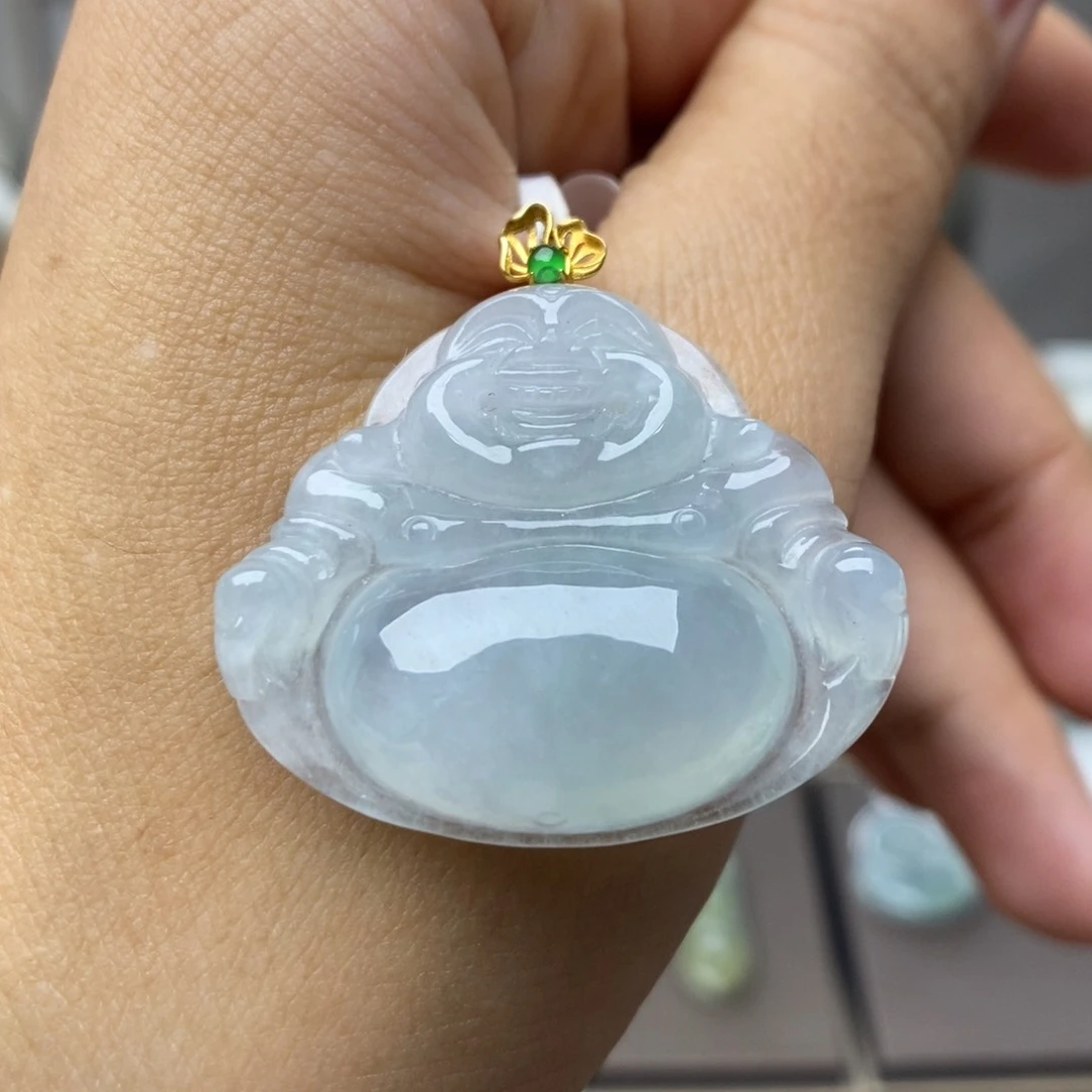【闪购商品】颈饰18K金镶嵌翡翠28