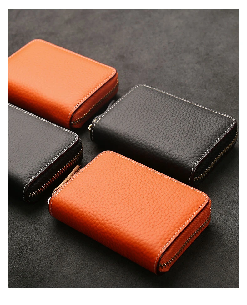 高档短款商务新款大容量卡片收纳卡包男款女士防盗刷装卡夹包钱包