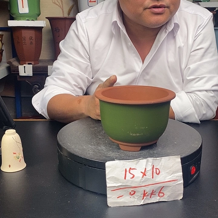 紫砂花盆货号一只KK6