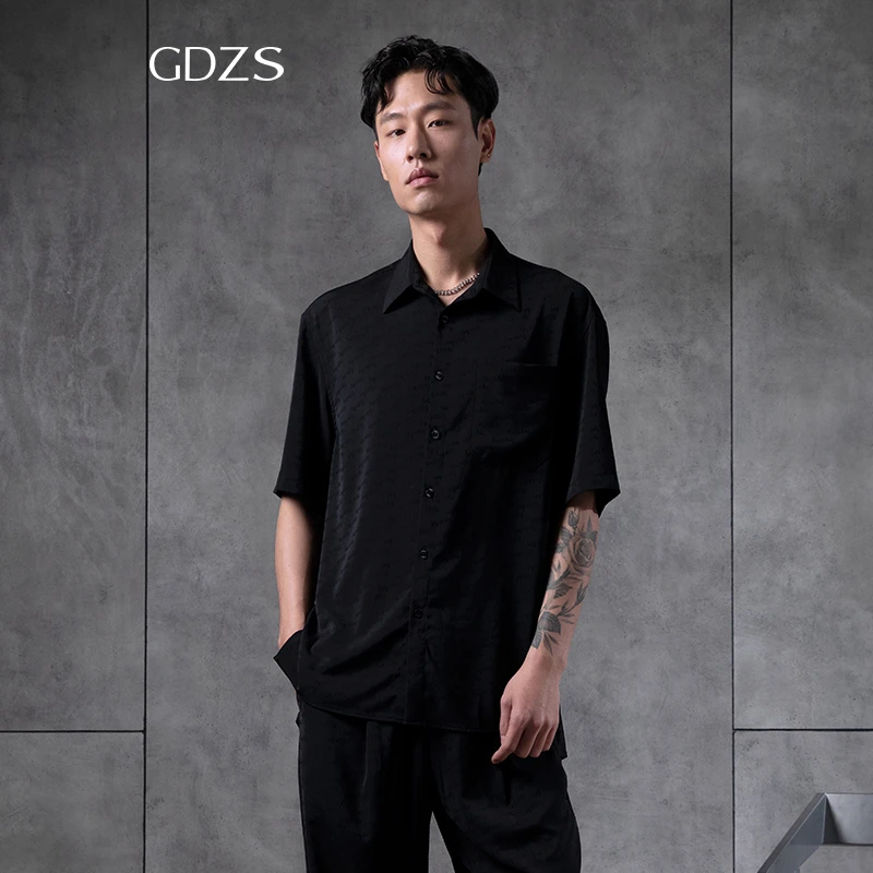 GDZS格度佐致品牌男装-春夏男士透气时尚潮流短袖衬衫PABGB1041