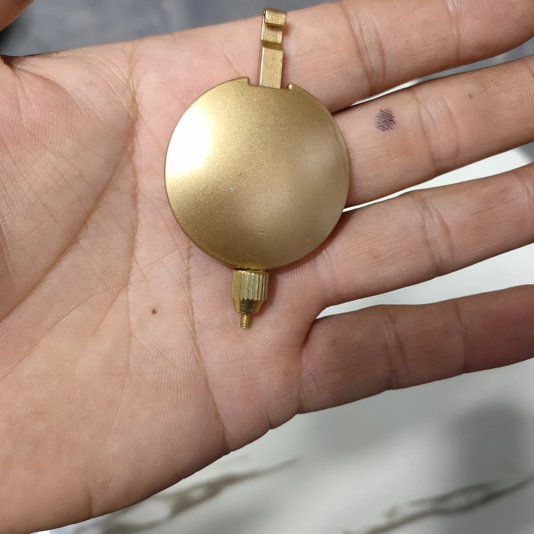 老式机械台钟钟摆三五台钟钟摆长度六点五厘米左右重五十克左右