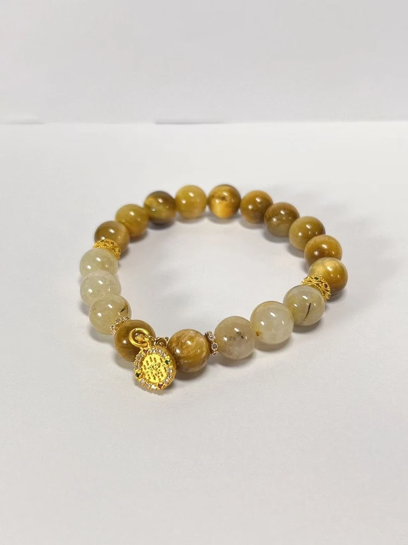 【禧来才】黄虎眼金发晶单圈