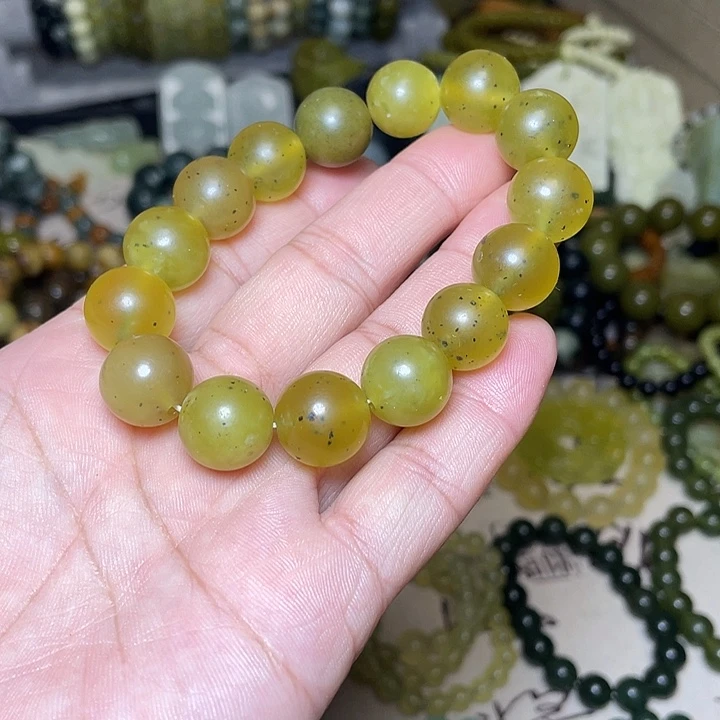 蛇纹石玉未镶嵌手链