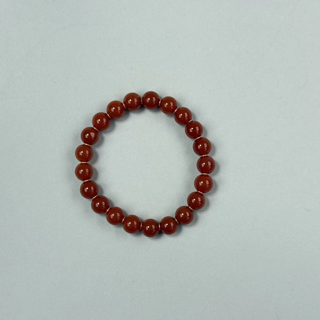 南红圆珠手串 B1096