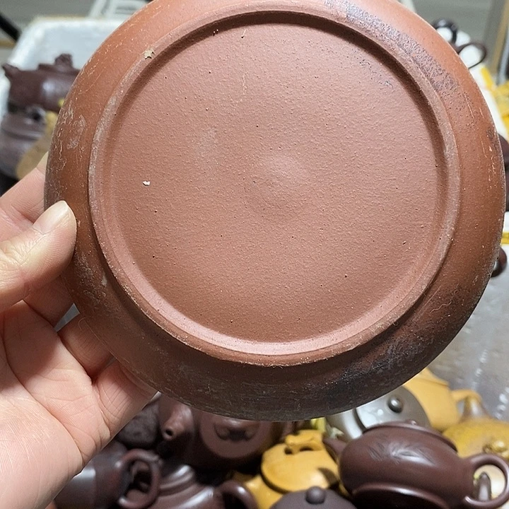 紫砂茶壶花泥微笑