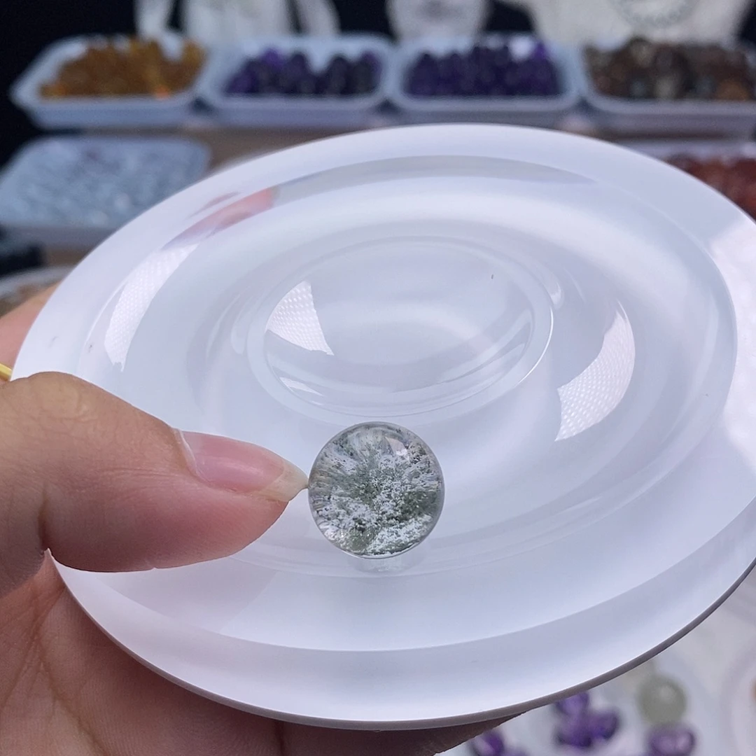 水晶手链未镶嵌?**I天然水晶定制打孔不退换