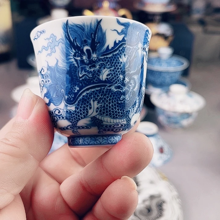 顾老师青花主人杯