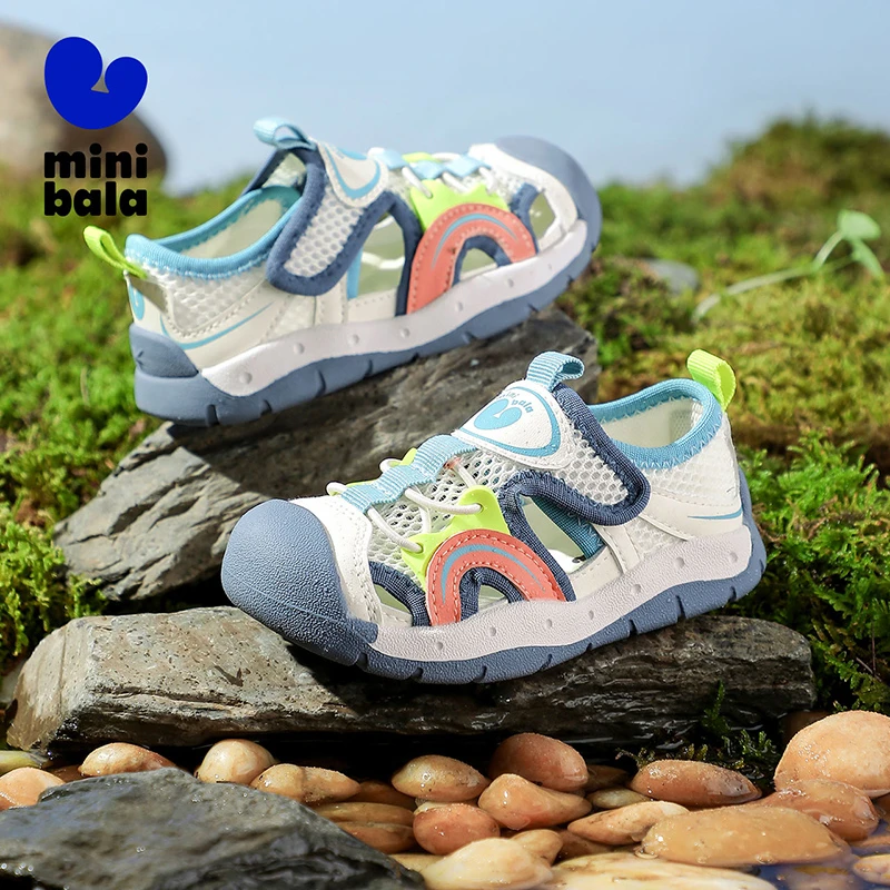 迷你巴拉巴拉夏季儿童运动鞋小童机能鞋子姥姥宝宝凉鞋童鞋韩系