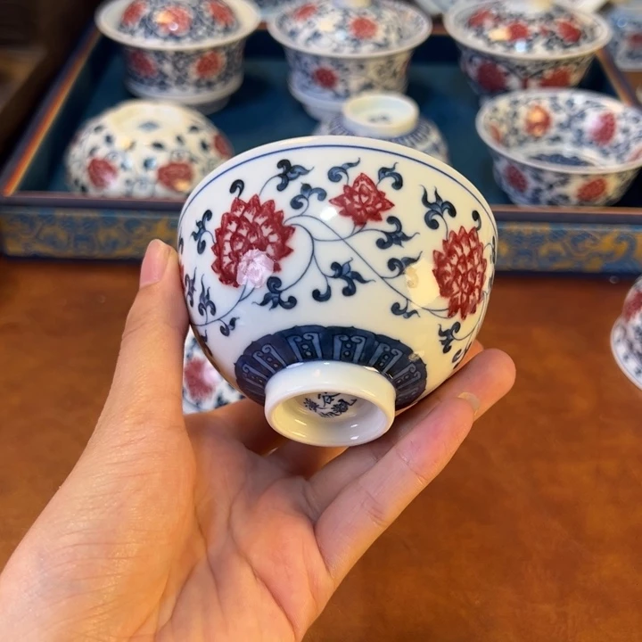 摆件景德镇陶瓷茶器百宝箱