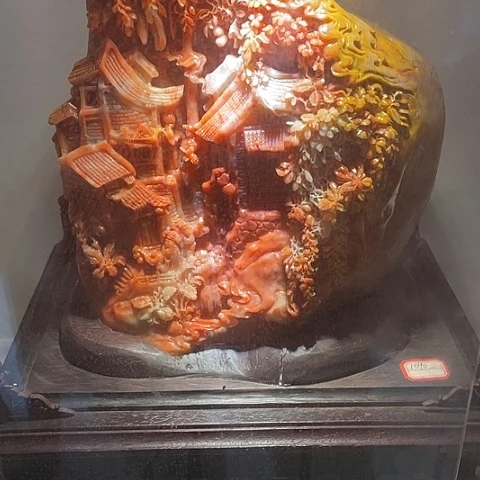 用***5寿山石山水摆件天坑料子