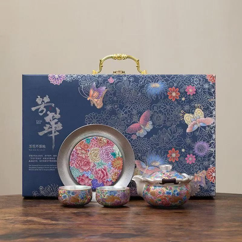 芳华万花手抓壶套组g2096