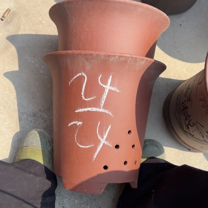 紫砂花盆紫砂的花
