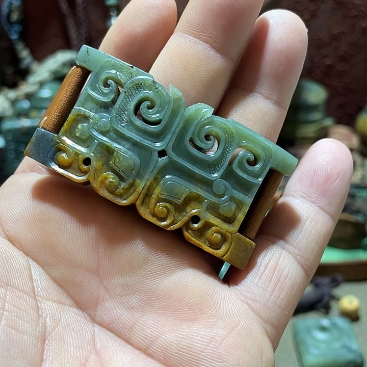 J***y岫岩河磨玉（透闪石质玉）未镶嵌挂件