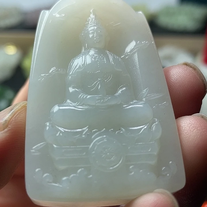 和田玉未镶嵌吊坠(不含链)