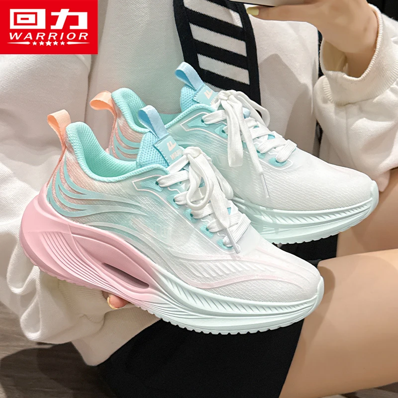 回力女鞋运动鞋女夏季2025新款透气薄荷曼波网面学生减震跑步鞋女