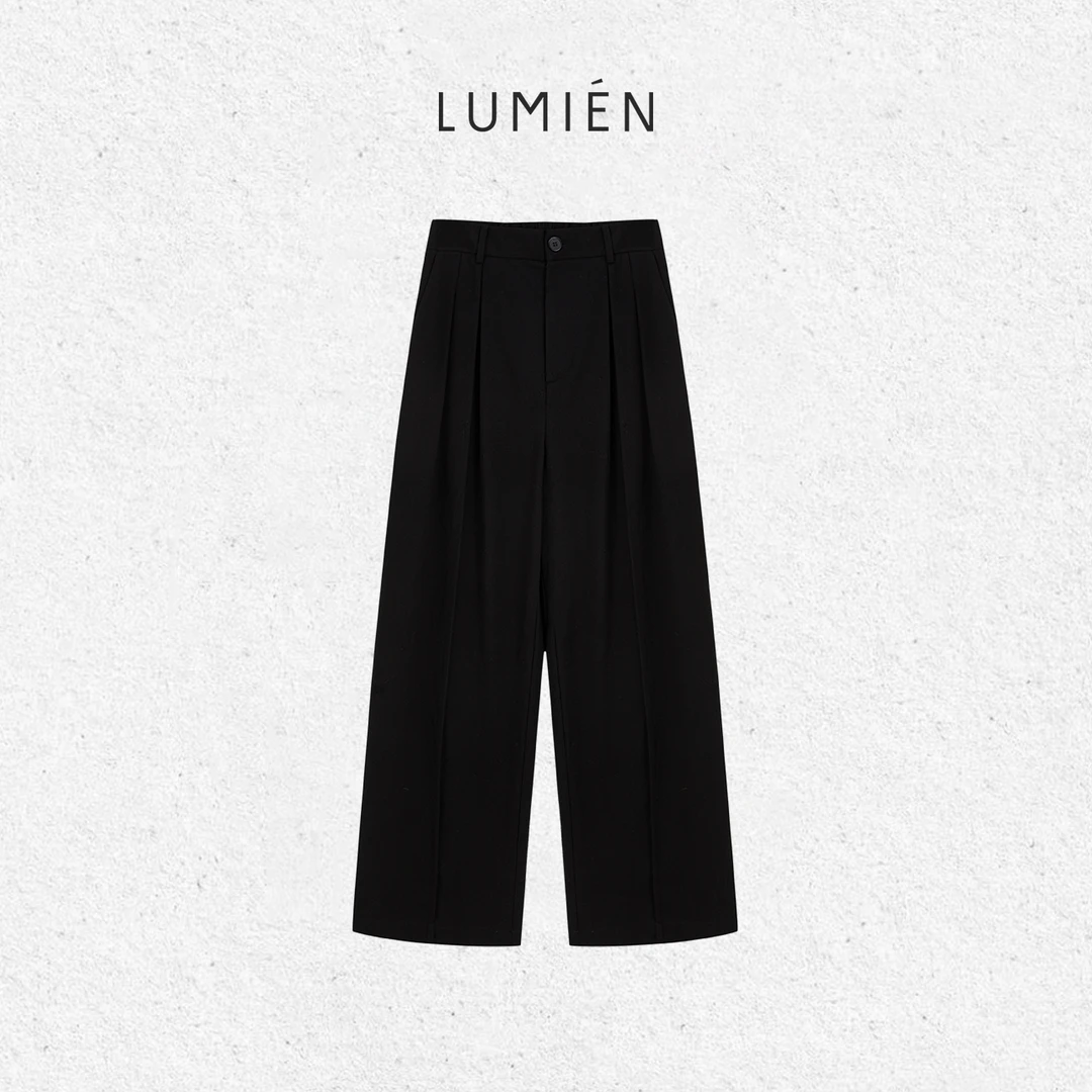 【LUMIEN 新品】“垂感裤”老钱风西裤直筒阔腿裤女LX5HKK088
