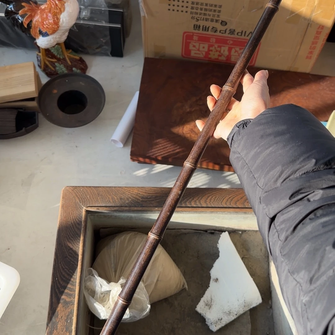 瓷片瓷片中古回流孤品一件 单独竹竿