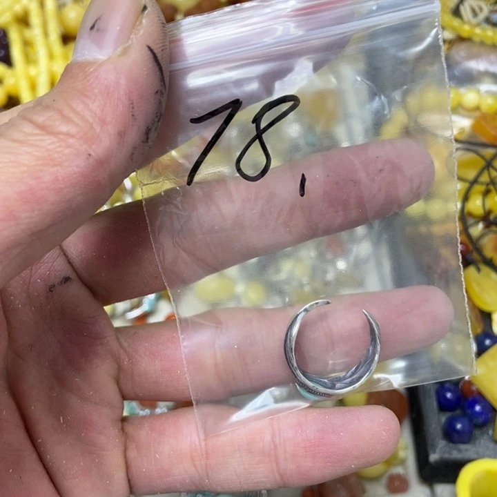 银S925镶嵌蜜蜡裸石多样性发货
