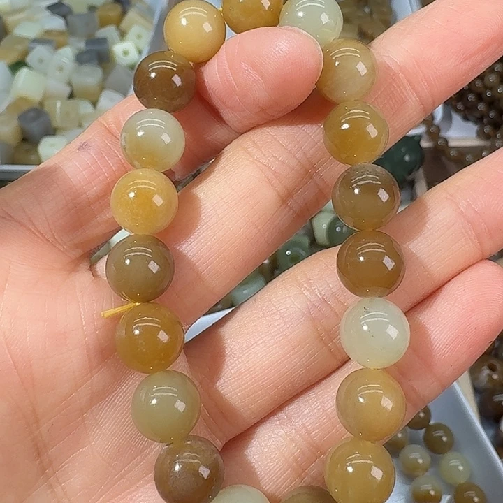 和田玉（糖玉）未镶嵌手链10mm