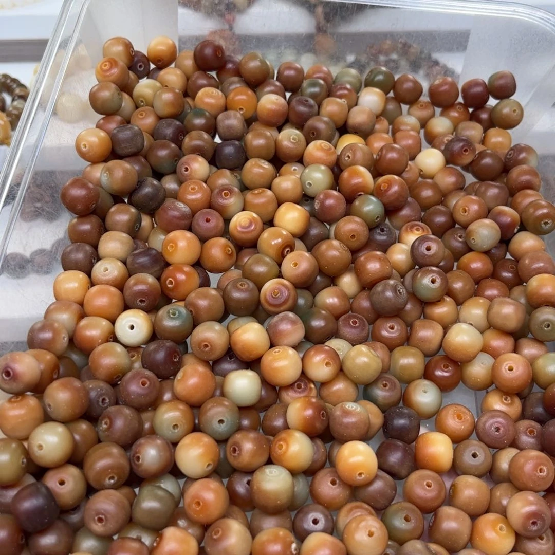 白玉菩提吊坠炫彩卡12散珠110颗送跑环一个