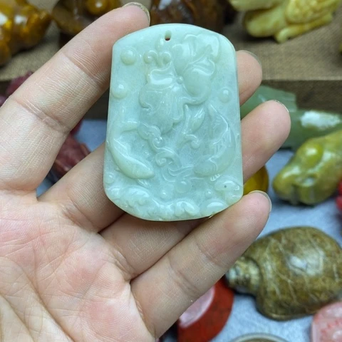 蛇纹石玉未镶嵌颈饰117