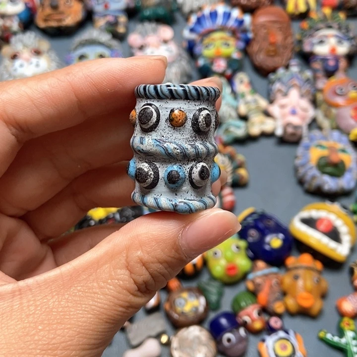 玻璃颈饰印度尼西亚桶珠