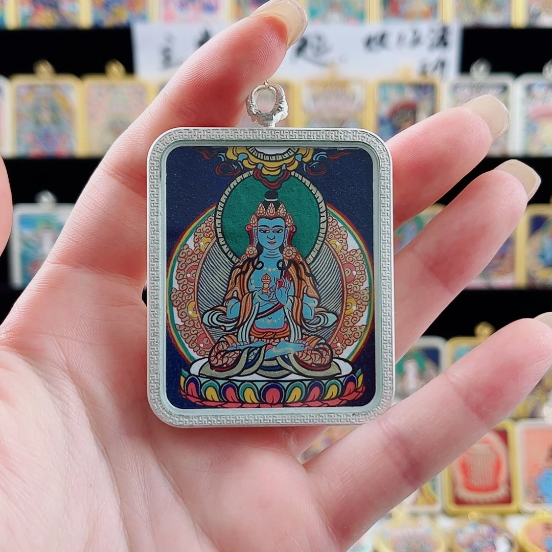 吊坠粗旷大势至全身 属马 纯手绘