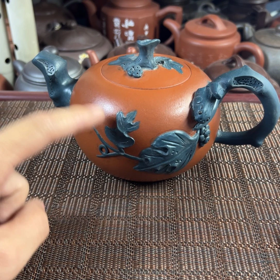 紫砂茶壶宜兴原矿紫砂壶450毫升容量