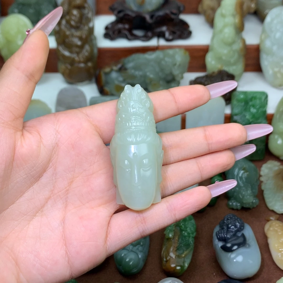 和田玉未镶嵌颈饰领*