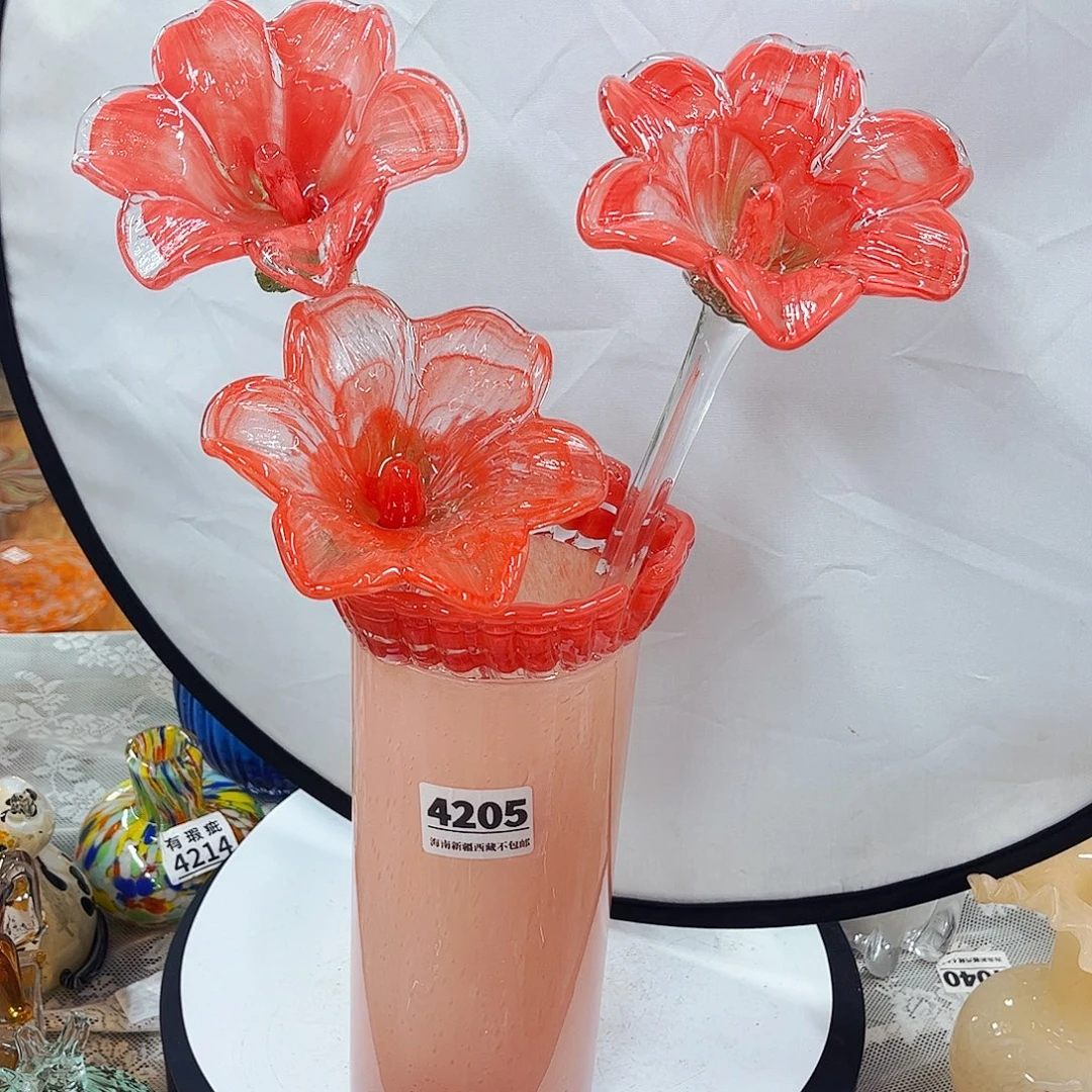 3花1瓶 家悦琉璃工艺品